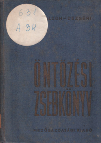 Alcser-Balogh-Dezséri - Öntözési zsebkönyv