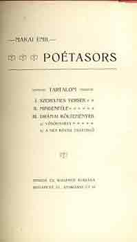 Makai Emil - Poétasors