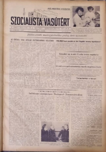 Szocialista Vas�t�rt hetilap (XLVI. �vfolyam 1. sz�m - XLVII. �volyam 52. sz�m) - egybek�tve