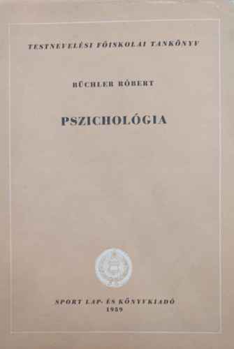 Büchler Róbert - Pszichológia