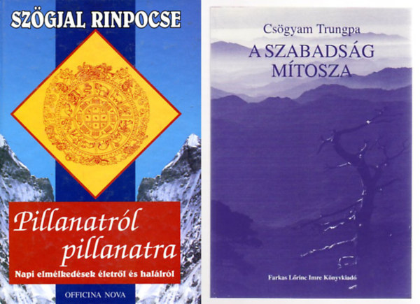 Szgjal Rinpocse - 2 buddhista m: Pillanatrl pillanatra - Napi elmlkedsek letrl s hallrl ! + A szabadsg mtosza