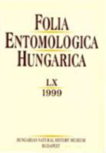 Rovartani Kzlemnyek - Folia Entomologica Hungarica LVI (1995), LX (1999), LXII (2001) - 3 ktet egyben
