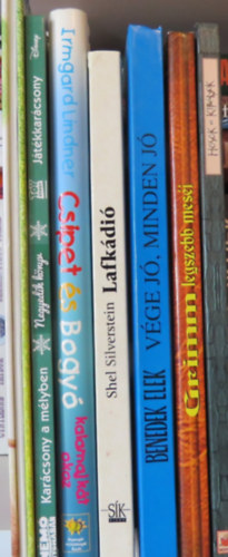 Irmgard Lindner, Benedek  Elek, Lak Katka Shel Silverstein - 7 db meseknyv: Lafkdi, az oroszln...; Karcsony a mlyben / Jtkkarcsony; Csipet s Bogy kalamajkt okoz; Hsk s kirlyok; Grimm legszebb mesi; Vge j, minden j; Cirka Borka mesi jpestrl