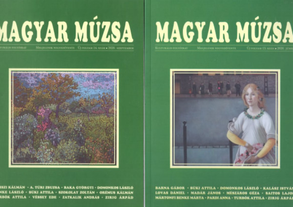 Bertha Zoltn, Cs. Varga Istvn, Domonkos Lszl - 4 db Magyar Mzsa 2020/13,14, 15, 16. sz. ( Jnius, szeptember, oktber, december )