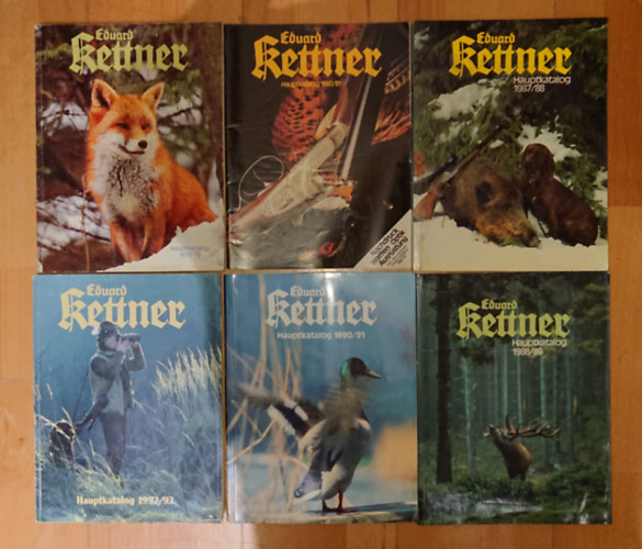 6 db Eduard Kettner Hauptkatalog: Hauptkatalog1978/79, Hauptkatalog 1980/81, Hauptkatalog 1987/88, Hauptkatalog 1988/89, Hauptkatalog1990/91, Hauptkatalog 1992/93
