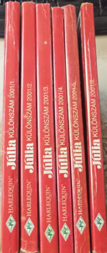 T�bb szerz� - 6 db J�lia k�l�nsz�m 2001. �vfolyam 1-6 k�tet (teljes)