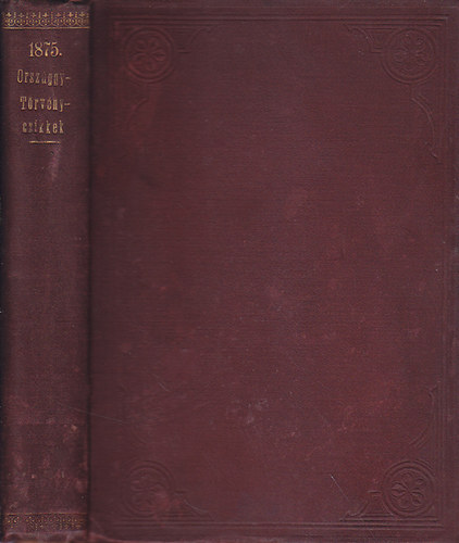 Az 1875-ik vi trvnyek gyjtemnye (hivatalos kiads)