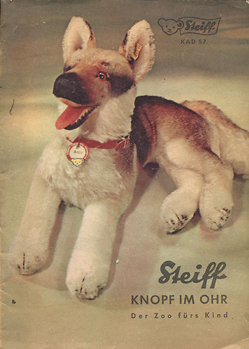 Steiff- Knopf im Ohr (1957-es jtkkatalgus)