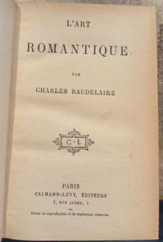 Charles Baudelaire - L'art romantique