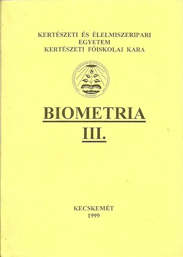 Szalai János - Biometria III.