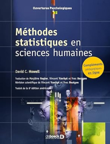 David C Howell - Méthodes statistiques en sciences humaines