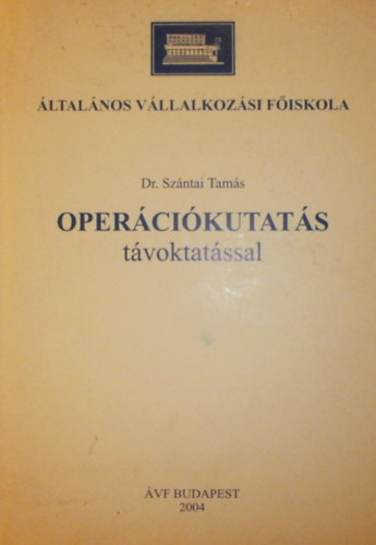 Dr. Szntai Tams - Opercikutats tvoktatssal