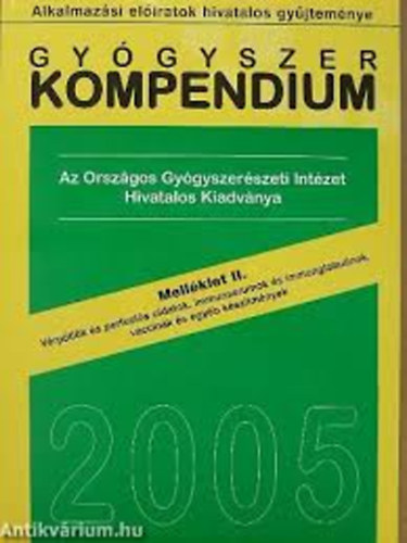 Gygyszer Kompendium 2005. Mellklet I.