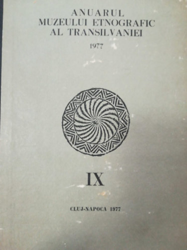 Anuarul Muzeului Etnografic al Transilvaniei pe anii 1977