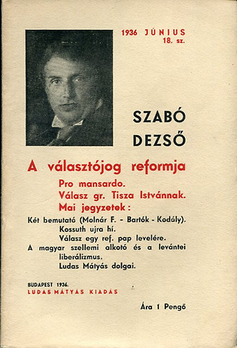 Szab� Dezs� - A v�laszt�jog reformja