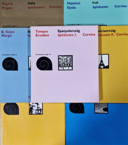 Cs. Tompos Erzs�bet, Pog�ny Frigyes, B. Sz�cs Margit Hajn�czi Gyula - Az �p�t�szet vil�ga - 7 k�tet (1,2,4,5,8,10,12)