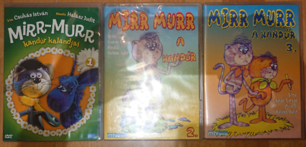 Csuks Istvn, Halsz Judit - 3 Mirr-Murr kandr kalandjai DVD: Mirr-Murr kandr kalandjai 1., Mirr-Murr kandr kalandjai 2., Mirr-Murr kandr kalandjai 3.