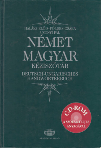 Fldes Csaba, Uzonyi Pl Halsz Eld - Nmet-Magyar kzisztr (CD nlkl)