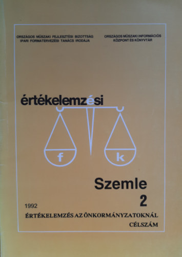 Dr. Hegeds Jzsef - rtkelemzsi szemle 2 (1992) - rtkelemzs az nkormnyzatoknl