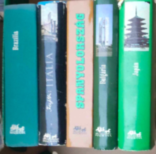 5 db Panor�ma k�nyv: - Spanyolorsz�g - Jap�n - Bulg�ria - It�lia - Braz�lia