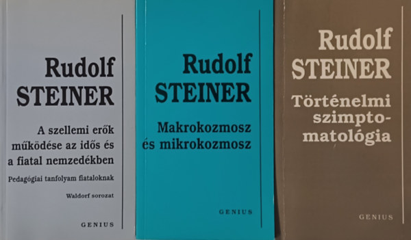 Rudolf Steiner - Trtnelmi szimptomatolgia + Makrokozmosz s mikrokozmosz + A szellemi erk mkdse az ids s fiatal nemzedkben (3 m)