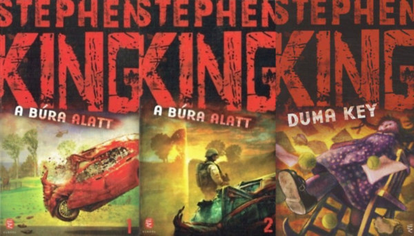 Stephen King - 2 db Stephen King horror (2 m 3 ktetben): A bra alatt 1-2. + Duma Key