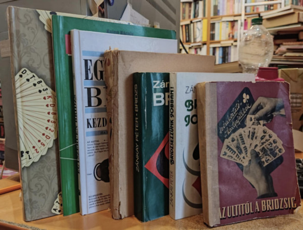 Dr. Widder Lajos, Znkay Pter, Jonathan DAvis, Kelen Kroly, Homonnay Gza - 7 db Az ultitl a bridzsig; Bridzsezznk jobban!; Bridzs; Bridge kziknyv; Egyszeren Bridzs kezdknek htvgre; Bridzsvoda (Els lpsek); A magyar bridzs krnikja