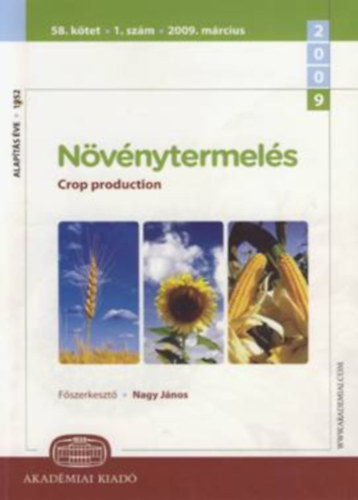 Nagy Lajos  (Szerk) - Nvnytermels - Crop production