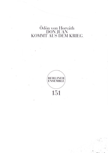 �d�n von Horv�th - Don Juan kommt aus dem Krieg