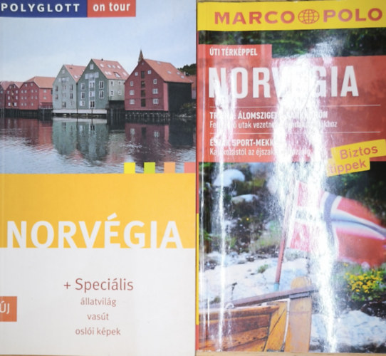 Jens-Uwe Kumpch - 2db Norvégiáról szóló útikönyv - Marco Polo-Norvégia-Úti térképpel, Polyglott on tour-Norvégia