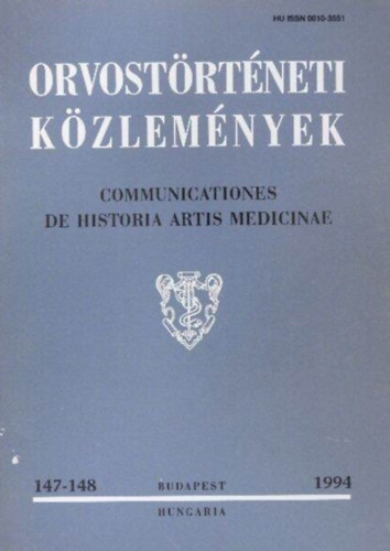 János Szentgothai - Orvostörténeti közlemények 147-148 1994