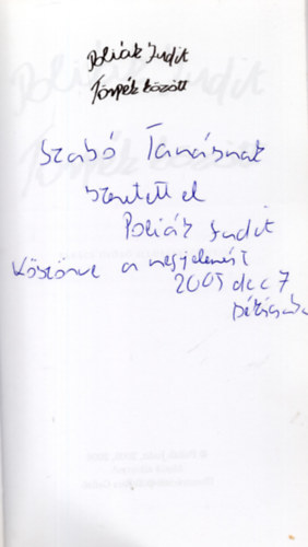 Polik Judit - Trpk kztt- dediklt