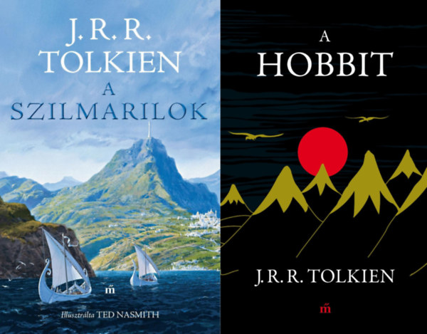 John Ronald Reuel Tolkien J. R. R. Tolkien - 2 db knyv A Gyrk Ura vilgbl: A hobbit + A szilmarilok - Illusztrlta Ted Nasmith