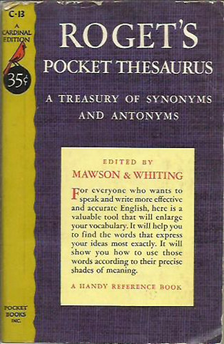 C.O.-Whiting, K.  Mawson (ed.) - Roget's Pocket Thesaurus A Treasury of Synonyms and Antonyms