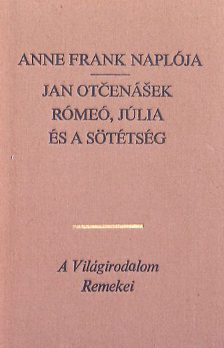 Anne- Otcensek, Jan Frank - Anne Frank naplja - Rme, Jlia s a sttsg