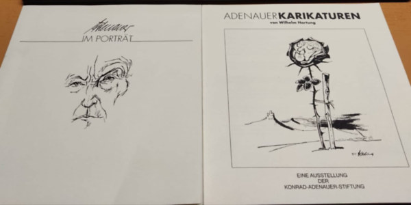 Wilhelm Hartung Konrad Adenauer - Adenauer im portrat + Adenauer Karikaturen (2 ktet)