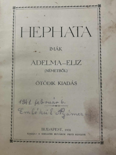 Adelma-Eliz - Hephata im�k