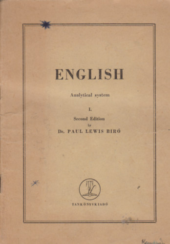 Dr.Paul Lewis Br - English analytical system I.