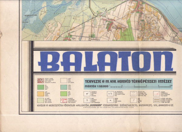 Balaton trkp (csak a bal szelvny) (1:50 000)