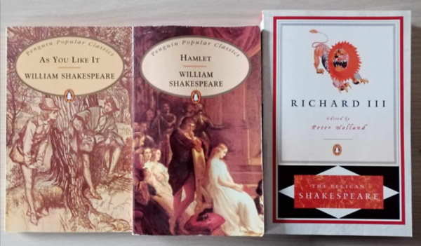 Peter Holland  William Shakespeare (Edior) - Penguin Shakespeare (Angol) knyvcsomag (3db) As You Like It / Hamlet / III. Richard
