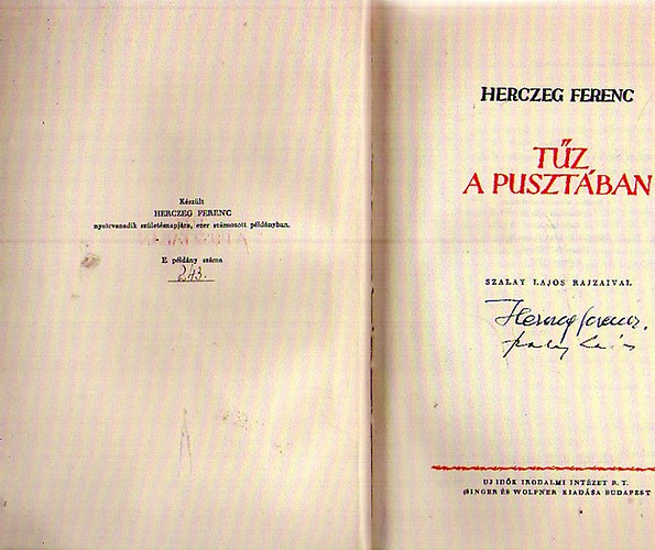 Herczeg Ferenc - Tz a pusztban