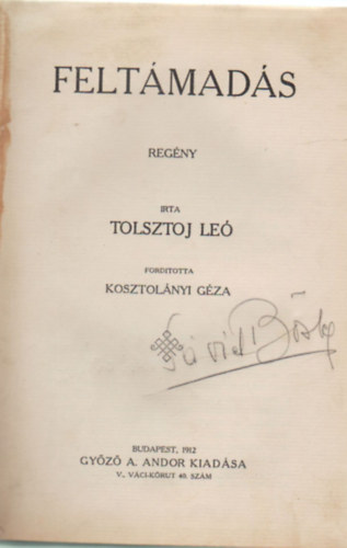 Tolsztoj Le� - Felt�mad�s