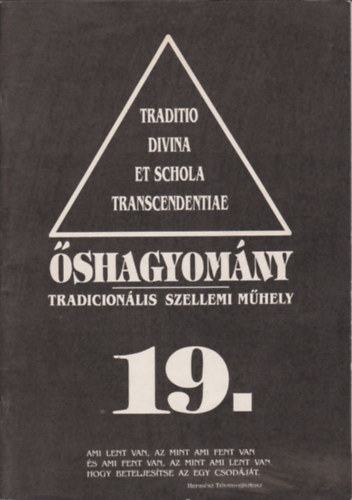 Szigeti rpd  (szerk.) - shagyomny (Tradicionlis Szellemi Mhely 19.)