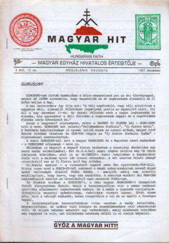Csepregi Ferenc - Magyar hit 1987. December