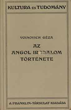 Voinovich G�za - Az angol irodalom t�rt�nete