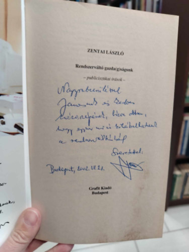 Zentai L�szl� - Rendszerv�lt� gazda(g)s�gunk