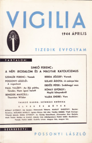 Possonyi L�szl�  (szerk.) - Vigilia 1994 �prilis (X. �vf.)