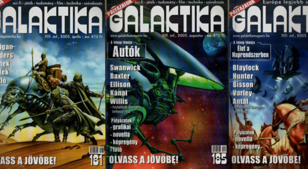 Burger Istv�n - Galaktika 2005. �vfolyam. (181, 185, 186, 187, 188, 189. sz�mok. - 6 db.)