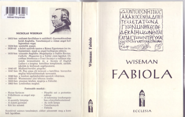 Nicholas Wiseman - Fabiola (Magyarra tdolgozta: Balssy Lszl)