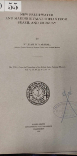 New fresh-water and marine bivalve shells from Brazil and Uruguay (j desvzi s tengeri kthj kagylk Brazlibl s Uruguaybl angol nyelven)